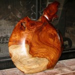Indian Rosewood platter grain 30” diameter - Under surface